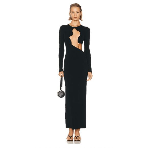 Christopher Esber Salacia Wire Long Sleeve Column Dress SIZE XS $1095 - Picture 1 of 12